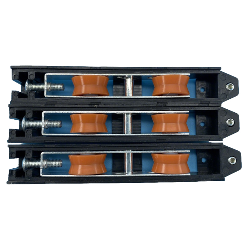 Black Nylon Red Double Wheel